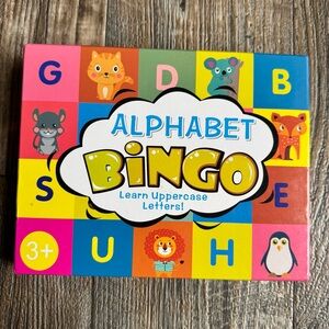 Alphabet Bingo Game for Kids 3+ Uppercase Letters Educational/Learning